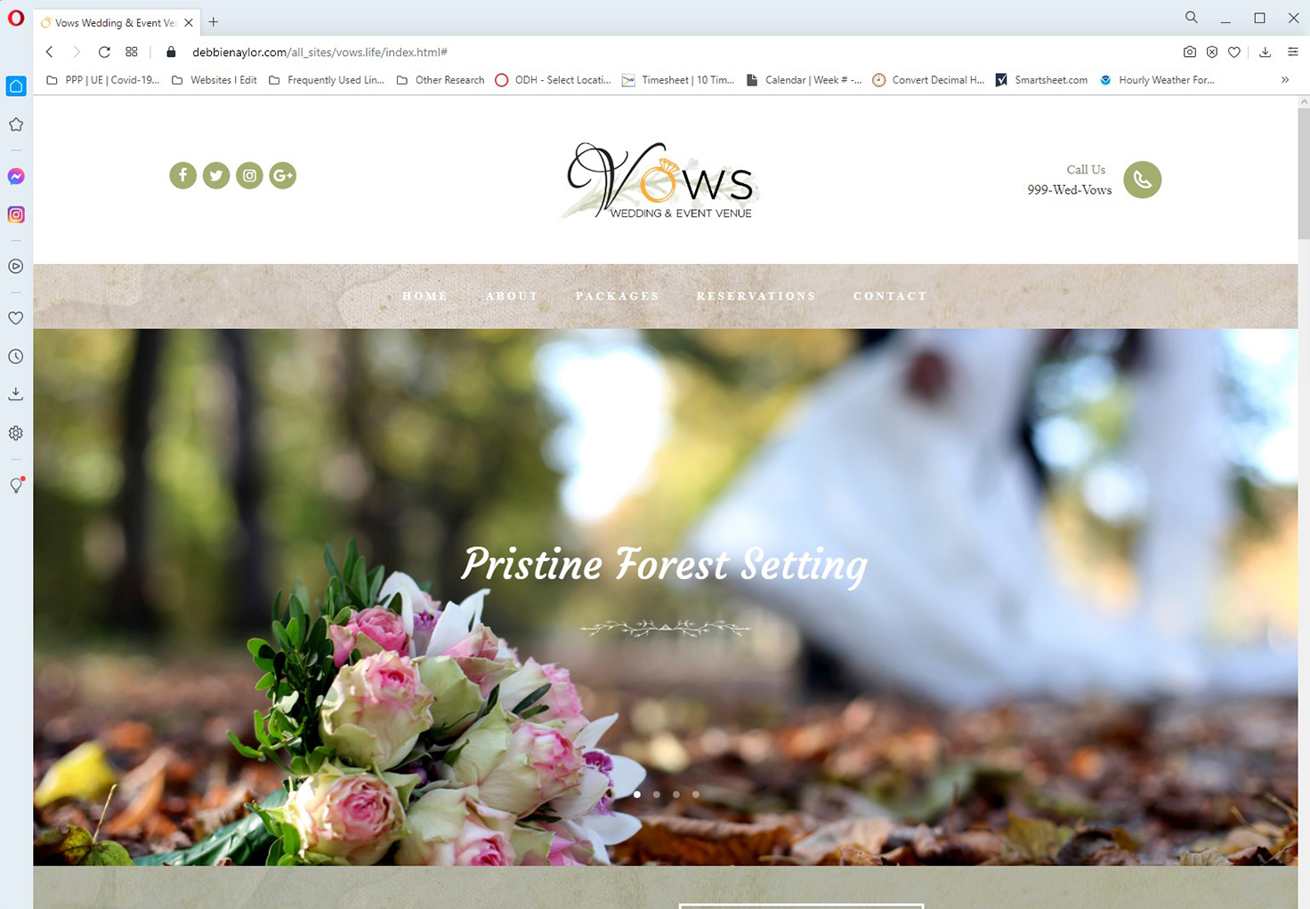Diversified Engineering Concepts, LLC - Wedding Venue Website Image